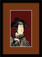 和柄 和額装シリーズ KABUKI 歌舞伎 WG-2003 アート 絵 フレーム 店舗 カフェ ラウンジ ロビー ホテル 法…