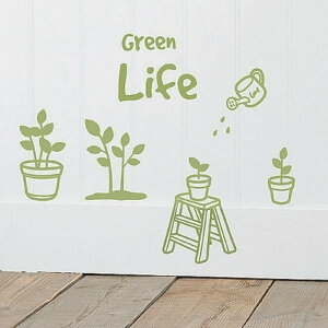 Mini Wall Stickers ~jEH[XebJ[ Green Life OSH-9014 X JtF EW r[ ze @l kar-4046014s1 EH[XebJ[ V[ ǎ tB  k _ Ƌ Ce