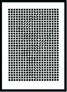 �A�[�g�t���[�� ���B�N�g���E���@�U���� Victor Vasarely Tinko 1955 Silkscreen 730x1030x30mm IVV-14397 bic-6942445s1 �A�[�g�p�l�� �A�[�g�{�[�h �ǎ� �����t�B���� �������� �k�� ���_�� �Ƌ� �C���e���A �i�`