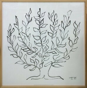 �A�[�g�t���[�� �A�����E�}�e�B�X Henri Matisse Le platane Silkscreen 1030x1030x30mm IHM-60625 bic-6942468s1 �A�[�g�p�l�� �A�[�g�{�[�h �ǎ� �����t�B���� �������� �k�� ���_�� �Ƌ� �C���e���A �i�`������ 