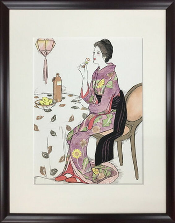 楽天市場 アートフレーム 日本画 竹久 夢二 青い酒 428x544x25mm Iyt Bic s1 アートパネル アートボード 壁紙 装飾フィルム 送料無料 北欧 モダン 家具 インテリア ナチュラル テイスト 新生活 オススメ おしゃれ 後払い 家具 インテリアのジェンコ