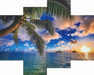 �L�����o�X�A�[�g Bello Canvas Art Beautiful Lanikai 4���Z�b�g 300x600x25 300x900x25mm IPT-61745 bic-7030272s1 �A�[�g�p�l�� �A�[�g�{�[�h �ǎ� �����t�B���� �������� �k�� ���_�� �Ƌ� �C���e���A �i�`������ 