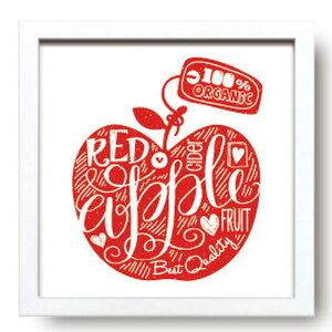 �T�C���t���[�� SIGN FRAME Red Apple 220x220x20mm ZSF-52138 bic-7088740s1 �A�[�g�p�l�� �A�[�g�{�[�h �ǎ� �����t�B���� �������� �k�� ���_�� �Ƌ� �C���e���A �i�`������ �e�C�X�g �V���� �I�X�X�� ����