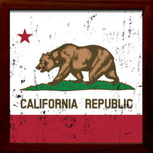 �T�C���t���[�� SIGN FRAME California Republic 220x220x20mm ZSF-52031 bic-7088806s1 �A�[�g�p�l�� �A�[�g�{�[�h �ǎ� �����t�B���� �������� �k�� ���_�� �Ƌ� �C���e���A �i�`������ �e�C�X�g �V���� �I�X�X