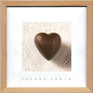 �A�[�g�t���[�� �t�����`�t�H�g�O���t�B French Photography Chocolate Heart 220x220x20mm ZFP-51905 bic-7093205s1 �A�[�g�p�l�� �A�[�g�{�[�h �ǎ� �����t�B���� �������� �k�� ���_�� �Ƌ� �C���e���A �i�`��