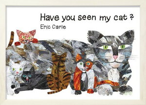 �A�[�g�t���[�� �G���b�N�E�J�[�� �z���C�g�t���[�� Eric Carle Have You Seen My Cat? 387x280x17mm ZEC-53016 bic-7673603s1 �A�[�g�p�l�� �A�[�g�{�[�h �ǎ� �����t�B���� �������� �k�� ���_�� �Ƌ� �C���e��