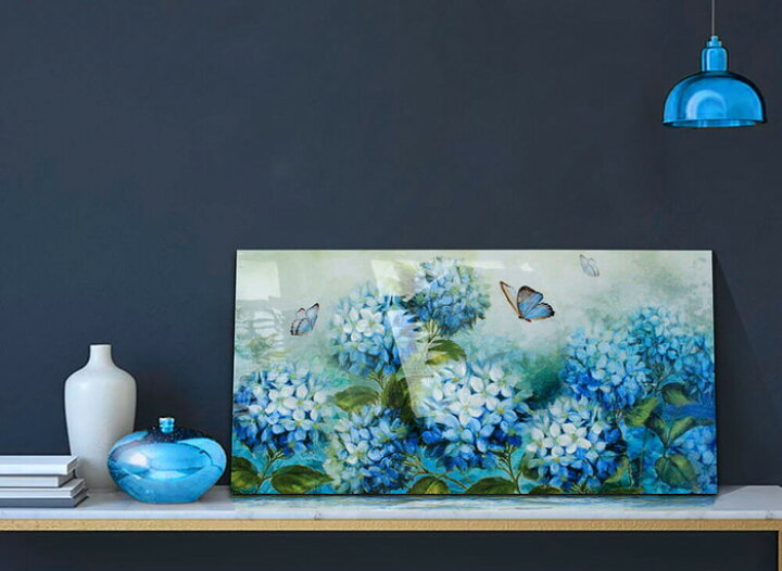 楽天市場】バーニッシュ ウォール アート BURNISH WALL ART BLUE 