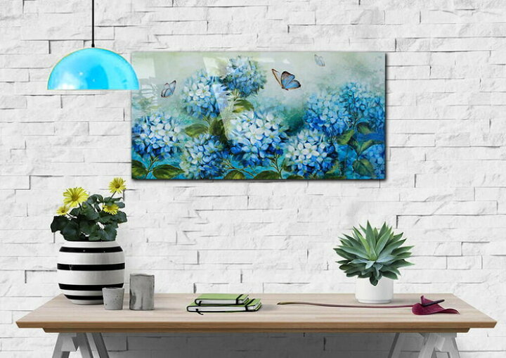楽天市場】バーニッシュ ウォール アート BURNISH WALL ART BLUE 