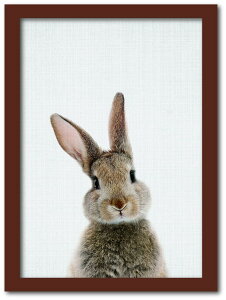 Animal Children series Rabbit �E�T�M CB 2001BR �t���[���J���[�F�u���E�� �T�C�Y�FA3 �X�� �J�t�F ���E���W ���r�[ �z�e�� �@�l kar-8238762s7 �A�[�g�p�l�� �A�[�g�{�[�h �ǎ� �����t�B���� �������� �k��