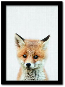 Animal Children series Fox �L�c�l CB 2005BK �t���[���J���[�F�u���b�N �T�C�Y�FA3 �X�� �J�t�F ���E���W ���r�[ �z�e�� �@�l kar-8238792s8 �A�[�g�p�l�� �A�[�g�{�[�h �ǎ� �����t�B���� �������� �k�� 