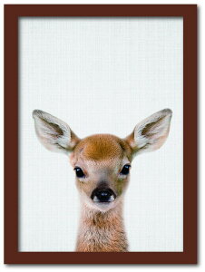 Animal Children series Deer �V�J CB 2006BR �t���[���J���[�F�u���E�� �T�C�Y�FA3 �X�� �J�t�F ���E���W ���r�[ �z�e�� �@�l kar-8238793s7 �A�[�g�p�l�� �A�[�g�{�[�h �ǎ� �����t�B���� �������� �k�� ��