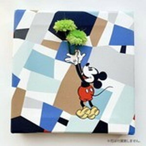 ミッキーマウス IKEBANA 生きてるインテリア IKE-DSNY-1807-08 20×20×2.7cm ディズニー アートパネル ファブリックパネル アートボード 壁掛け 日本製 ラッピング付き 店舗 カフェ ラウンジ ロビー ホ