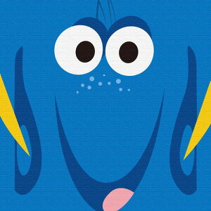 ドリー ファインディング ニモ ディズニー pix-0064 Mサイズ 30cm×30cm アートパネル ファブリックパネル アートボード 壁掛け 日本製 ラッピング付き 店舗 カフェ ラウンジ ロビー ホテル 法人 li