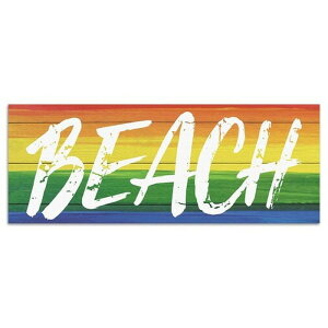 レインボー ハワイ popa-w-1703-02 ワイドサイズ 30cm×78.5cm アートパネル ファブリックパネル アートボード 壁掛け 日本製 ラッピング付き 店舗 カフェ ラウンジ ロビー ホテル 法人 lib-popa-w-1703-02