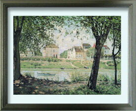 アルフレッド シスレー Alfred Sisley Village on the banks of the Seine S SV 330x270x25mm ZFA-62338 bic-10116890s1 アートパネル アートボード 壁紙 装飾フィルム 北欧 モダン 家具 インテリア ナチュラル テイスト 新生活 オススメ おしゃれ