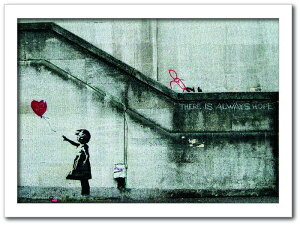 oNV[ Banksy CeAA[g Girl with Balloon DƏ VS-1002WH-A3 t[J[FzCg TCYFA3 X JtF EW r[ ze @l kar-10054176s6 A[gpl A[g{[h