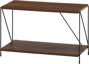 EZBO ワイヤーラック 2段 60幅 MBR ミドルブラウン 620×310×387 fj-77539 スチールラック シェルフ 本棚 ラック カラーボックス 収納 家具 送料無料 北欧 モダン 家具 インテリア ナチュラル テイスト