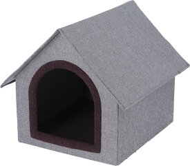ペットハウス 三角屋根 Lサイズ GY グレイ 530×590×495 fj-53717 ハウス 犬小屋 犬小屋 ケージ ゲート 犬用品 ペット ペットグッズ 送料無料 北欧 モダン 家具 インテリア ナチュラル テイスト 新生活 オススメ おしゃれ 後払い
