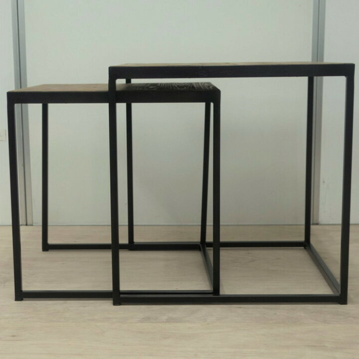 楽天市場】KOZAI ネストテーブル 古材 ブルックリンスタイル sun  