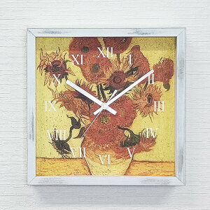 Masterpiece Clock 掞v Vincent Willem van Gogh Sbz Ђ܂ CN-1001WH t[J[ zCg W265×H265×D45mm X JtF EW r[ ze @l kar-11655603s1 |v uv |v 