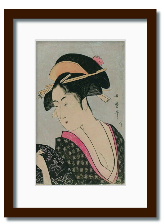 楽天市場】和楽シリーズ 喜多川 歌麿 浮世絵 美人画 ふり返り WR 