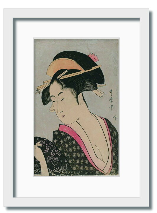 楽天市場】和楽シリーズ 喜多川 歌麿 浮世絵 美人画 ふり返り WR  