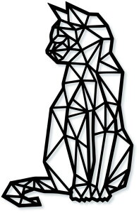 GEO-ARTシリーズ Cat ネコ GA-1001 サイズ 約W245×H380×D4mm 重量 約100g 店舗 カフェ ラウンジ ロビー ホテル 法人 kar-11673500s1 アートパネル アートボード 壁紙 装飾フィルム 送料無料 北欧 モダン 家具