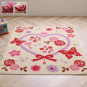 �f�X�N�J�[�y�b�g ���̎q �G�n�[�g�� �L�����[ �c�[ 110×133cm �A�C�{���[ �s���N ihk-1340710140503 �J�[�y�b�g ���O �J�[�y�b�g �}�b�g �������� �k�� ���_�� �Ƌ� �C���e���A �i�`������ �e�C�X�g