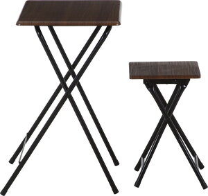 �R���p�N�g�e�[�u���`�F�A�[�Z�b�g ���[�L�[ �u���E�� YZA1226-B BR �u���E�� ��503×���s480×����696mm fj-85409 �e�[�u�� �������� �k�� ���_�� �Ƌ� �C���e���A �i�`������ �e�C�X�g �V���� �I�X�X