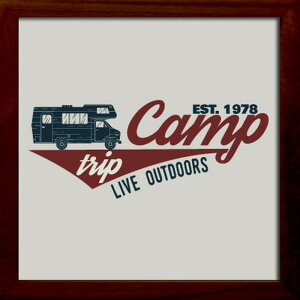 �T�C���t���[�� �L�����v�g���b�v Sign Frame Camp Trip 220x220x20 snw-zsf-53025 �A�[�g�p�l�� �A�[�g�{�[�h �ǎ� �����t�B���� �������� �k�� ���_�� �Ƌ� �C���e���A �i�`������ �e�C�X�g �V���� �I�X