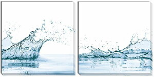 �A�[�g �p�l�� �E�H�[�^�[�X�v���b�V�� 2���Z�b�g Art Panel water splash with reflection,isolated 2���Z�b�g 700x700x40 x2��set snw-iap-52786 �A�[�g�p�l�� �A�[�g�{�[�h �ǎ� �����t�B���� �k�� ���_�� �Ƌ� �C