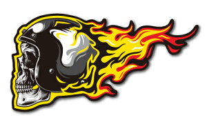 oCJ[XebJ[ BIKER STICKER oCN n[[ wbg XJ 01 LEFT [ hN BK002  XebJ[ OOK