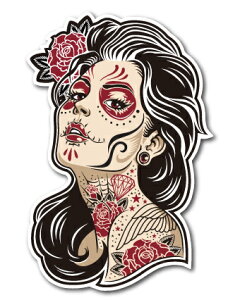 oCJ[XebJ[ BIKER STICKER oCN n[[ wbg ^gD[fB LEFT TATTOO BK020  XebJ[ OOK