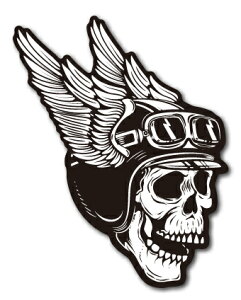 oCJ[XebJ[ BIKER STICKER oCN n[[ wbg wbgXJ 01 RIGHT XJ [ BK021  XebJ[ OOK