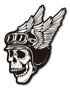 oCJ[XebJ[ BIKER STICKER oCN n[[ wbg wbgXJ 01 LEFT XJ [ BK022  XebJ[ OOK