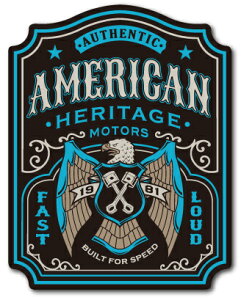 oCJ[XebJ[ BIKER STICKER oCN n[[ wbg AMERICAN HERITAGE AJwe[W BK032  XebJ[ OOK