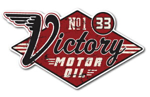 oCJ[XebJ[ BIKER STICKER oCN n[[ wbg Victory MOTOR OIL BK035  XebJ[ OOK
