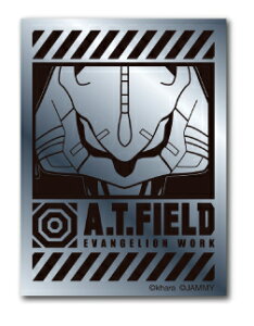 A.T.FIELD ステッカー 初号機アップ ATF003S 鏡面 シルバー エヴァンゲリオン ヘルメット バイク 車 ツール ワークブランド グッズ