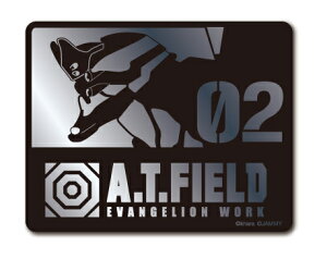 A.T.FIELD ステッカー 弐号機 02 ATF017S 鏡面 シルバー エヴァンゲリオン ヘルメット バイク 車 ツール ワークブランド グッズ