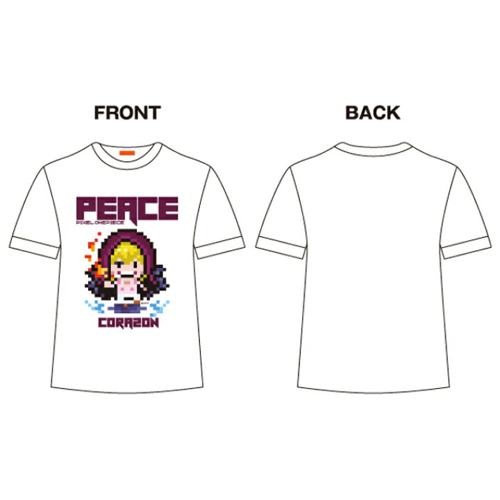 楽天市場 ピクセルワンピースtシャツ コラソン Peace One Piece ドット絵 Gst018 グッズ ネット限定商品 ゼネラルステッカー