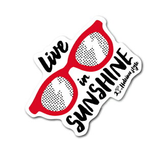 ハレイワハッピーマーケット ステッカー 眼鏡 HHM025 おしゃれ ハワイ HAWAII イラスト ノースショア グッズ