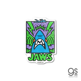 ジョーズ ダイカットミニステッカー JAWS グリーンブルー 映画 シリーズ サメ ユニバーサル アトラクション おしゃれ アメリカ 70's イラスト gs 公式グッズ JWS-007