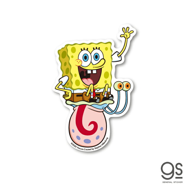 楽天市場 スポンジ ボブ ボブ ゲイリー キャラクターステッカー アメリカ アニメ Spongebob ダイカットステッカー Spo005 Gs 公式グッズ ゼネラルステッカー