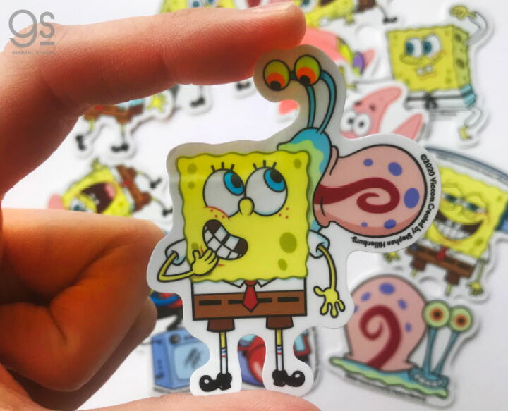 楽天市場 スポンジ ボブ ミニステッカー パトリック キャラクターステッカー アメリカ アニメ Spongebob Spo023 Gs 公式グッズ ゼネラルステッカー