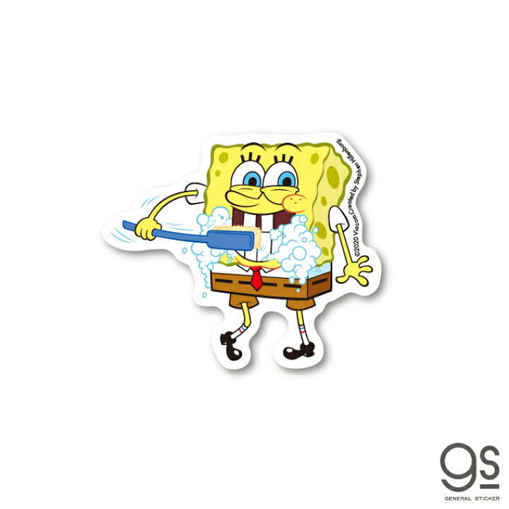 楽天市場 スポンジ ボブ ミニステッカー 歯磨き キャラクターステッカー アメリカ アニメ Spongebob Spo017 Gs 公式グッズ ゼネラルステッカー