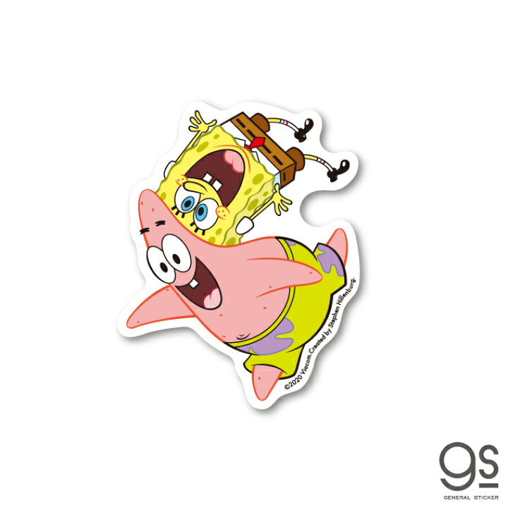 楽天市場 スポンジ ボブ ミニステッカー ボブ パトリック キャラクターステッカー アメリカ アニメ Spongebob Spo019 Gs 公式グッズ ゼネラルステッカー