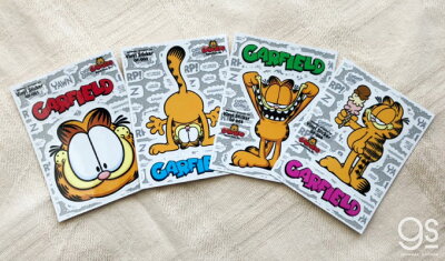 楽天市場 ガーフィールド アイスクリーム キャラクターステッカー アメリカ アニメ イラスト かわいい Garfield 猫 Gf004 Gs 公式グッズ ゼネラルステッカー