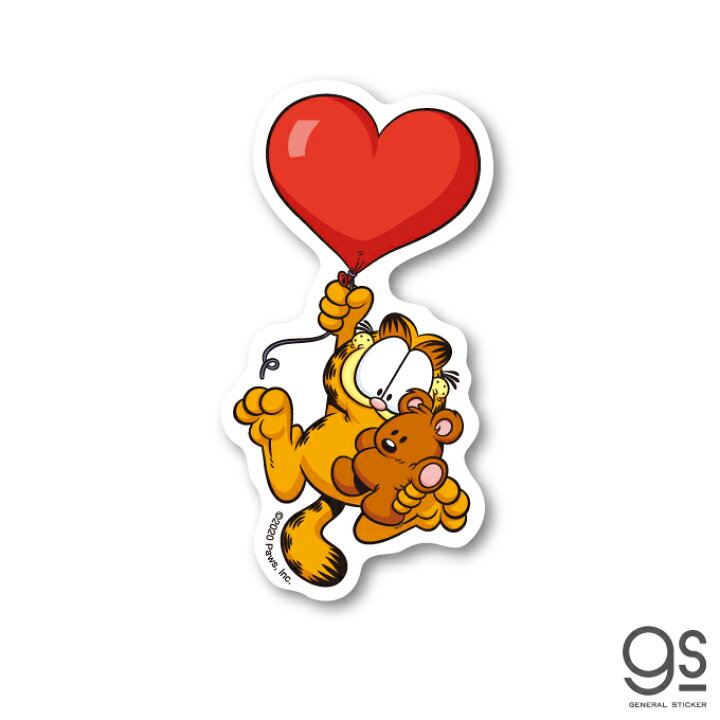 楽天市場 ガーフィールド キャラクターステッカー バルーン ミニステッカー アメリカ アニメ Garfield 猫 Gf011 Gs 公式グッズ ゼネラルステッカー