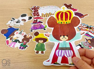 楽天市場 くまのがっこう Lサイズ 王冠 キャラクターステッカー ジャッキー くま 絵本 イラスト かわいい こども ダイカットステッカー Kmg014 Gs 公式グッズ ゼネラルステッカー