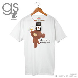 【ネット限定商品】 くまのがっこう キャラクターTシャツ ペンキ レディースサイズ M L ジャッキー くま 絵本 イラスト かわいい オマケ付き KMG036 gs 公式グッズ